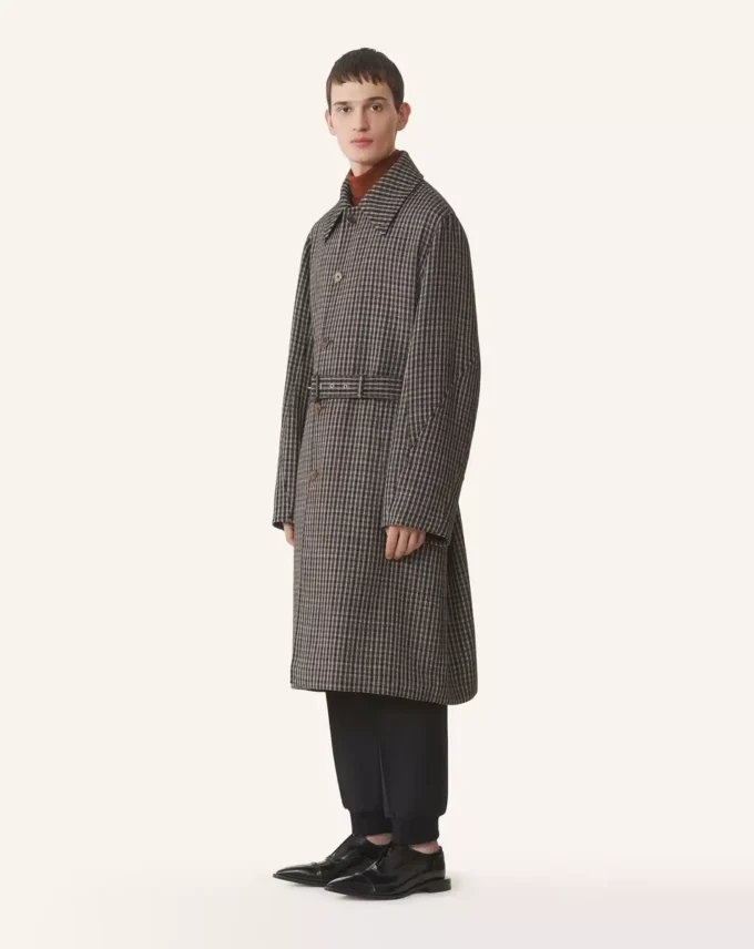 Cappotto in lana a quadri Cappotto in lana a quadri