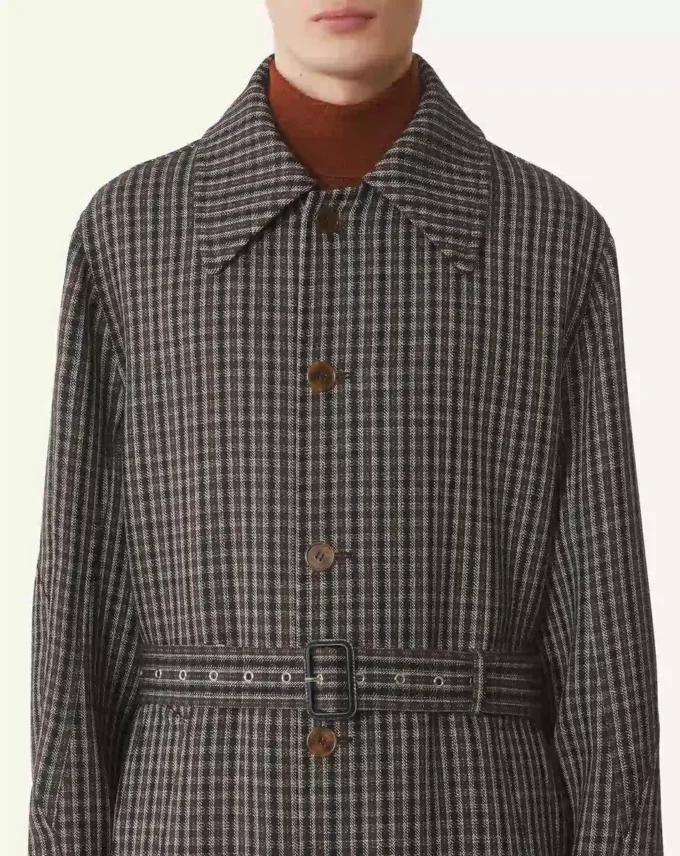 Cappotto in lana a quadri Cappotto in lana a quadri