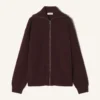 Cardigan con zip in cashmere Cardigan con zip in cashmere