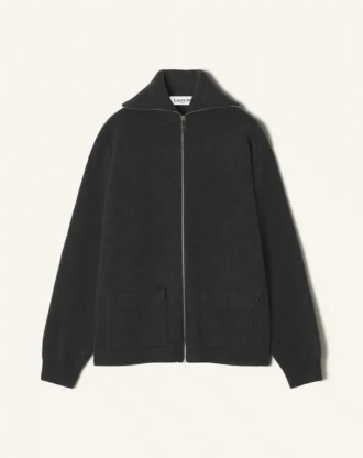 Cardigan con zip in cashmere Cardigan con zip in cashmere