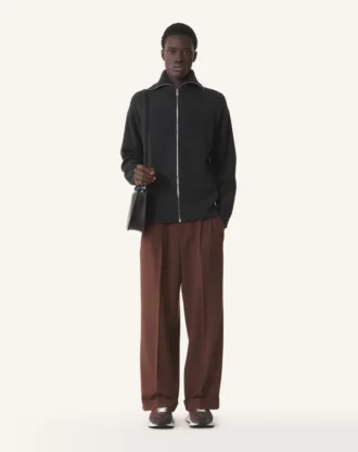 Cardigan con zip in cashmere Cardigan con zip in cashmere