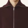 Cardigan con zip in cashmere Cardigan con zip in cashmere