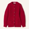 Cardigan in lana a coste Cardigan in lana a coste