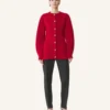 Cardigan in lana a coste Cardigan in lana a coste