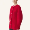 Cardigan in lana a coste Cardigan in lana a coste