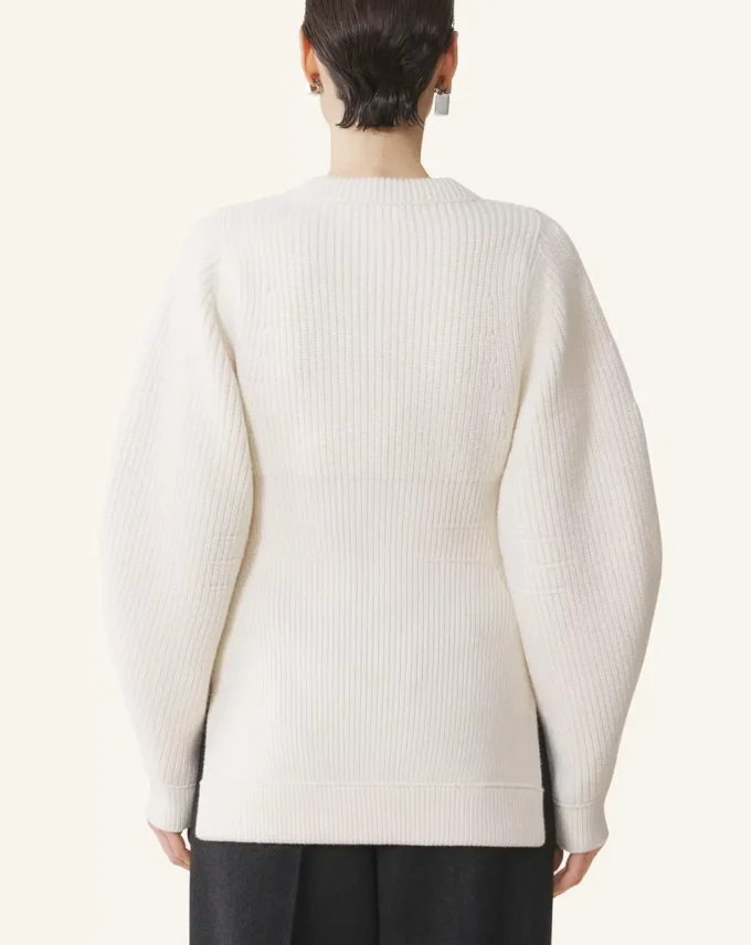 Cardigan in lana a coste Cardigan in lana a coste