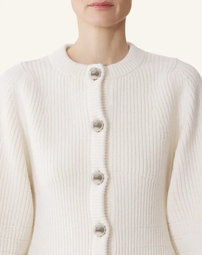 Cardigan in lana a coste Cardigan in lana a coste