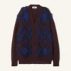 Cardigan oversize in jacquard Cardigan oversize in jacquard