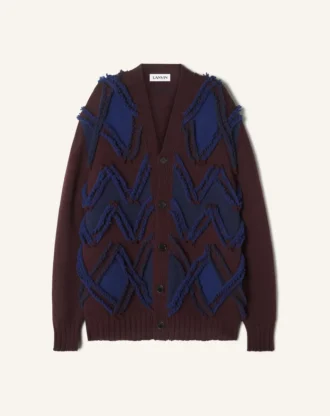 Cardigan oversize in jacquard