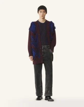 Cardigan oversize in jacquard