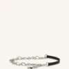 Catch by Lanvin Cintura in pelle e catena metallica Catch by Lanvin Cintura in pelle e catena metallica