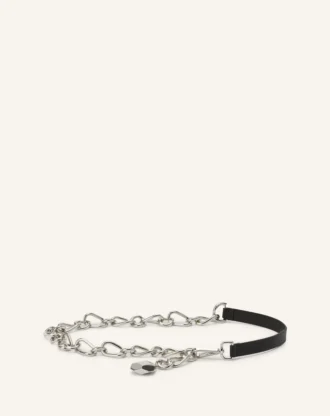 Catch by Lanvin Cintura in pelle e catena metallica Catch by Lanvin Cintura in pelle e catena metallica