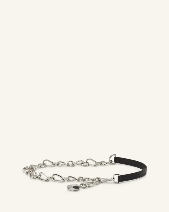 Catch by Lanvin Cintura in pelle e catena metallica Catch by Lanvin Cintura in pelle e catena metallica