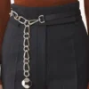 Catch by Lanvin Cintura in pelle e catena metallica Catch by Lanvin Cintura in pelle e catena metallica
