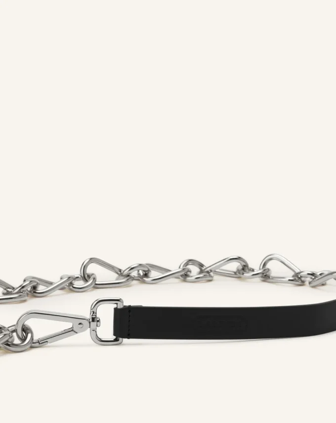 Catch by Lanvin Cintura in pelle e catena metallica Catch by Lanvin Cintura in pelle e catena metallica