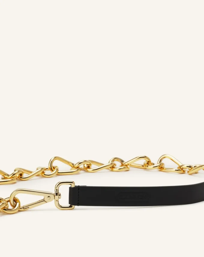 Catch by Lanvin Cintura in pelle e catena metallica Catch by Lanvin Cintura in pelle e catena metallica