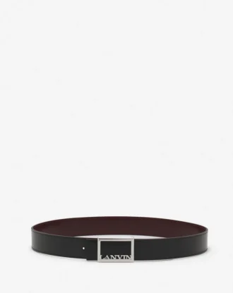 Cintura reversibile in pelle Lanvin Signature