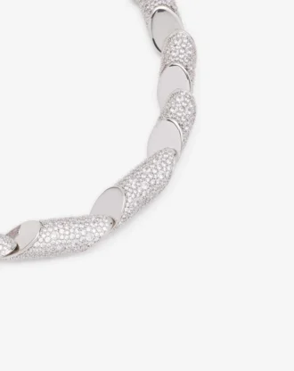 Collana con strass Haute Séquence