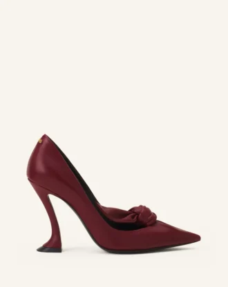 Décolleté con fiocco in pelle Midnight Step
