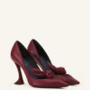 Décolleté con fiocco in pelle Midnight Step Décolleté con fiocco in pelle Midnight Step