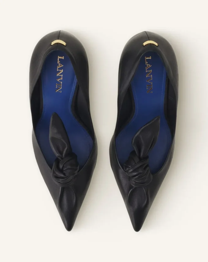 Décolleté con fiocco in pelle Midnight Step Décolleté con fiocco in pelle Midnight Step