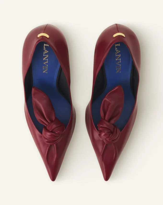 Décolleté con fiocco in pelle Midnight Step Décolleté con fiocco in pelle Midnight Step