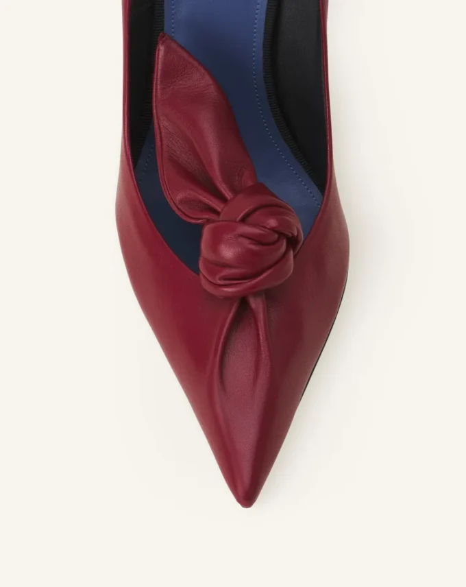 Décolleté con fiocco in pelle Midnight Step Décolleté con fiocco in pelle Midnight Step