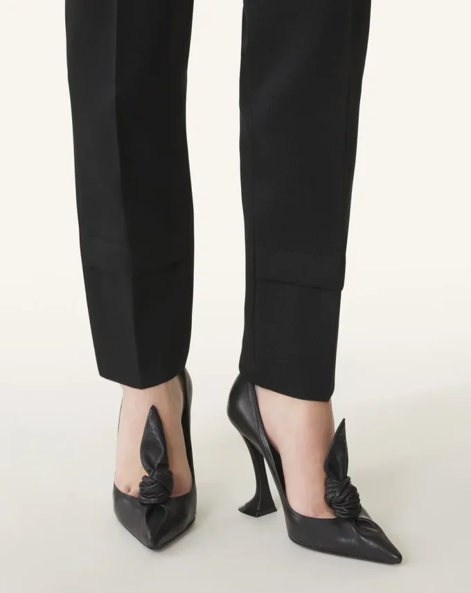 Décolleté con fiocco in pelle Midnight Step Décolleté con fiocco in pelle Midnight Step