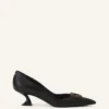 Décolleté in pelle Midnight Step con fibbia Décolleté in pelle Midnight Step con fibbia
