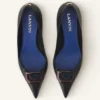 Décolleté in pelle Midnight Step con fibbia Décolleté in pelle Midnight Step con fibbia