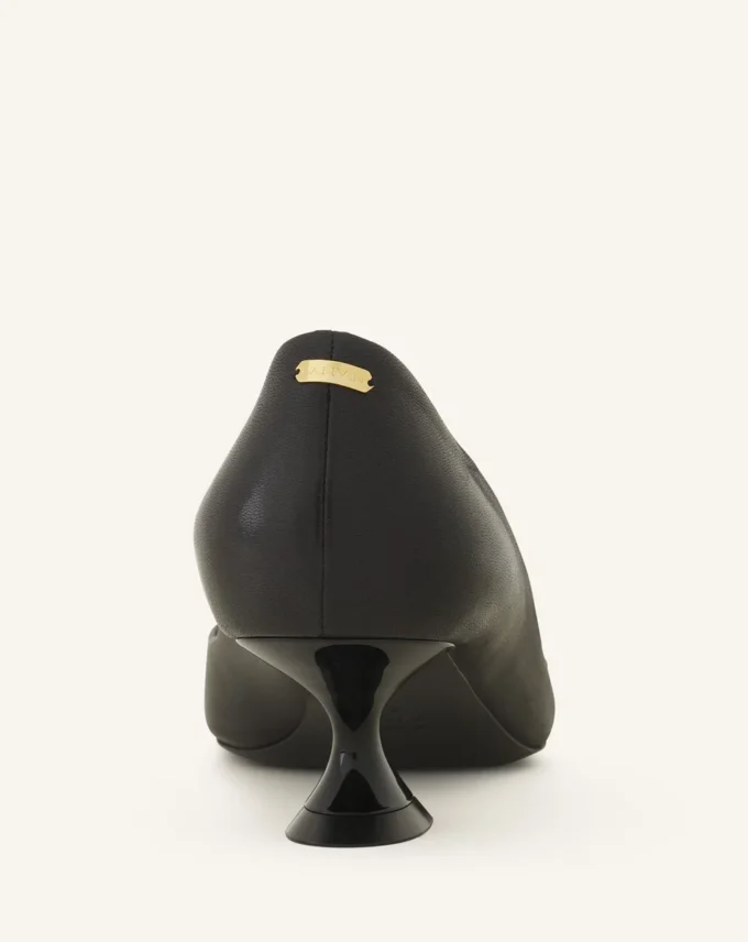 Décolleté in pelle Midnight Step con fibbia Décolleté in pelle Midnight Step con fibbia