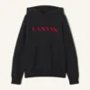 Felpa con cappuccio in cotone ricamata Lanvin Felpa con cappuccio in cotone ricamata Lanvin