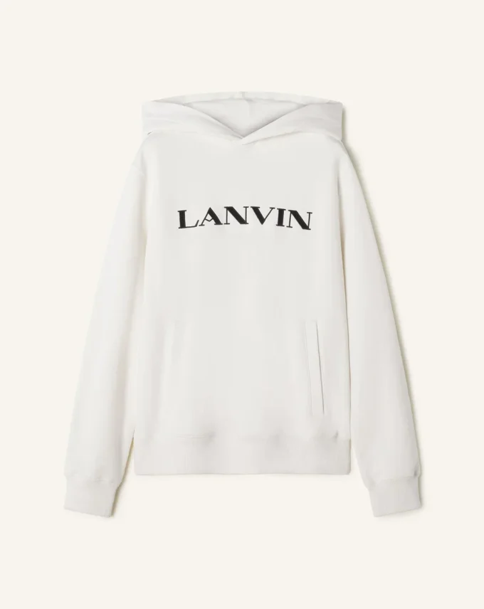 Felpa con cappuccio in cotone ricamata Lanvin Felpa con cappuccio in cotone ricamata Lanvin