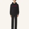 Felpa con cappuccio in cotone ricamata Lanvin Felpa con cappuccio in cotone ricamata Lanvin