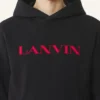 Felpa con cappuccio in cotone ricamata Lanvin Felpa con cappuccio in cotone ricamata Lanvin