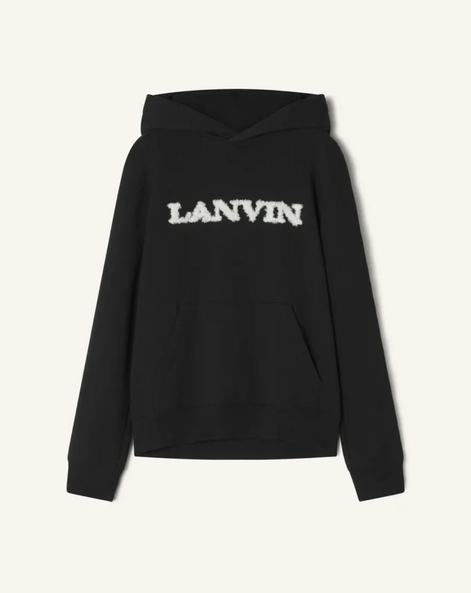 Felpa con cappuccio in cotone shearling Lanvin Felpa con cappuccio in cotone shearling Lanvin