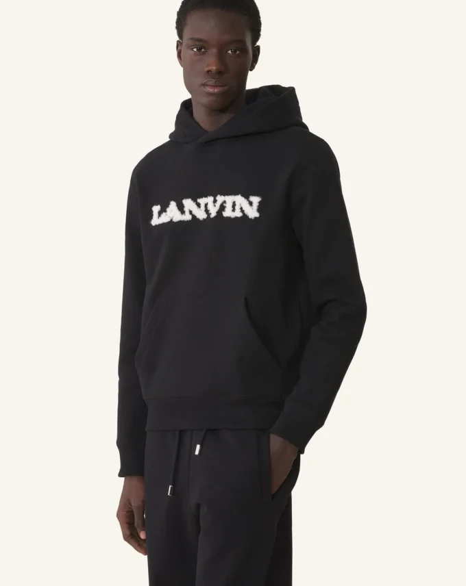 Felpa con cappuccio in cotone shearling Lanvin Felpa con cappuccio in cotone shearling Lanvin