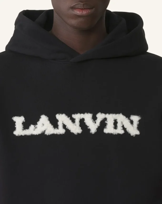 Felpa con cappuccio in cotone shearling Lanvin Felpa con cappuccio in cotone shearling Lanvin