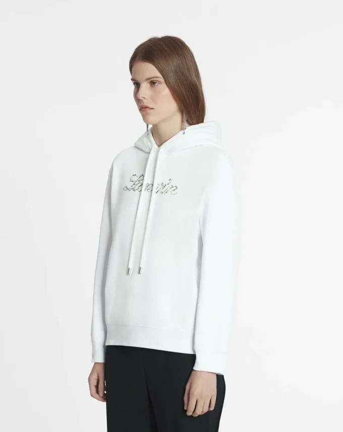 Felpa con cappuccio ricamata con perline Lanvin Felpa con cappuccio ricamata con perline Lanvin