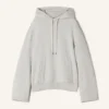 Felpa in cotone e cashmere con cappuccio Felpa in cotone e cashmere con cappuccio