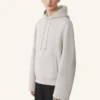 Felpa in cotone e cashmere con cappuccio Felpa in cotone e cashmere con cappuccio