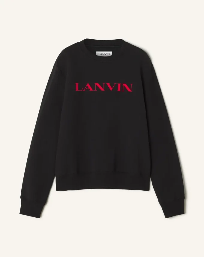 Felpa in cotone ricamata Lanvin Felpa in cotone ricamata Lanvin
