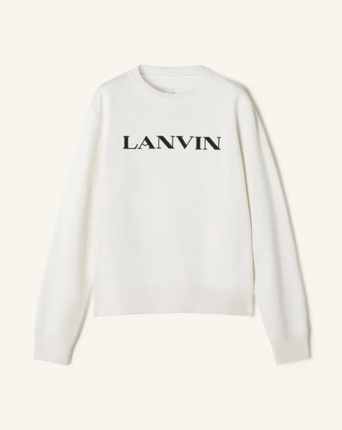 Felpa in cotone ricamata Lanvin Felpa in cotone ricamata Lanvin