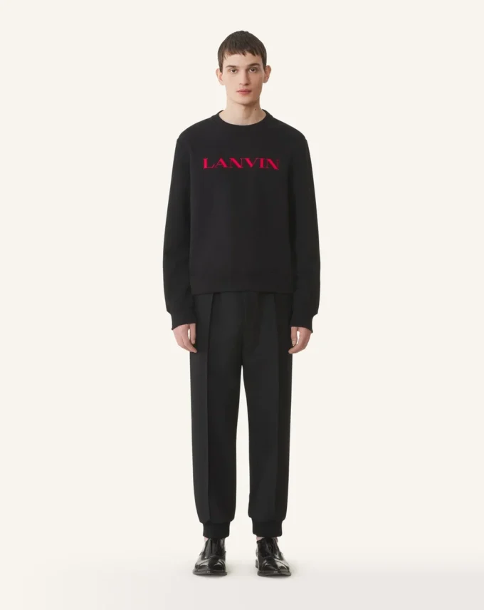 Felpa in cotone ricamata Lanvin Felpa in cotone ricamata Lanvin