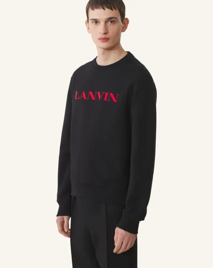 Felpa in cotone ricamata Lanvin Felpa in cotone ricamata Lanvin
