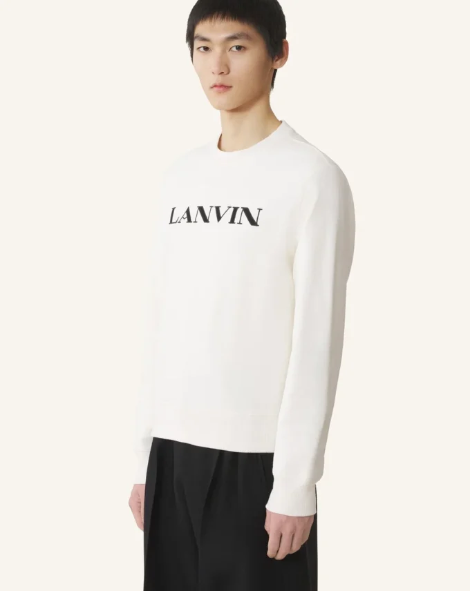 Felpa in cotone ricamata Lanvin Felpa in cotone ricamata Lanvin