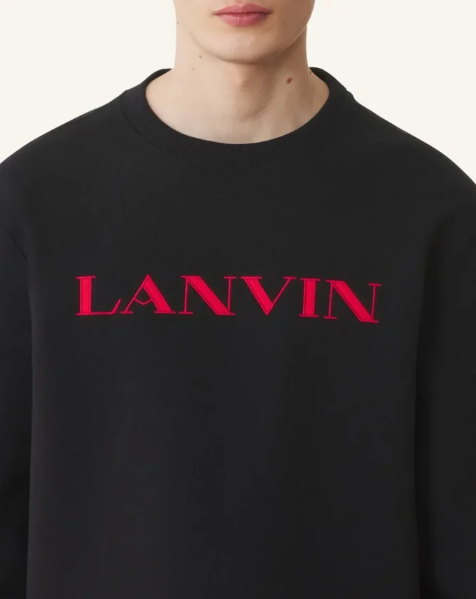 Felpa in cotone ricamata Lanvin Felpa in cotone ricamata Lanvin