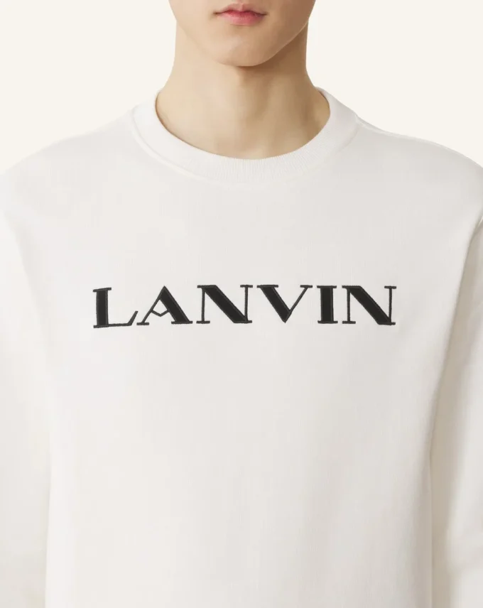 Felpa in cotone ricamata Lanvin Felpa in cotone ricamata Lanvin