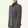 Giacca doppiopetto sartoriale in lana Principe di Galles Giacca doppiopetto sartoriale in lana Principe di Galles