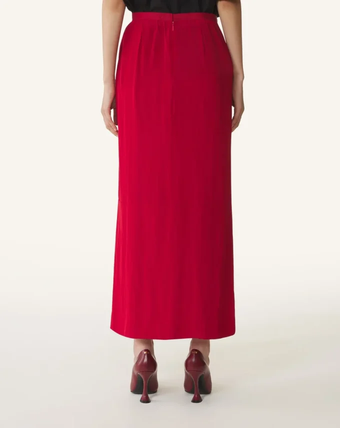 Gonna midi in charmeuse Gonna midi in charmeuse